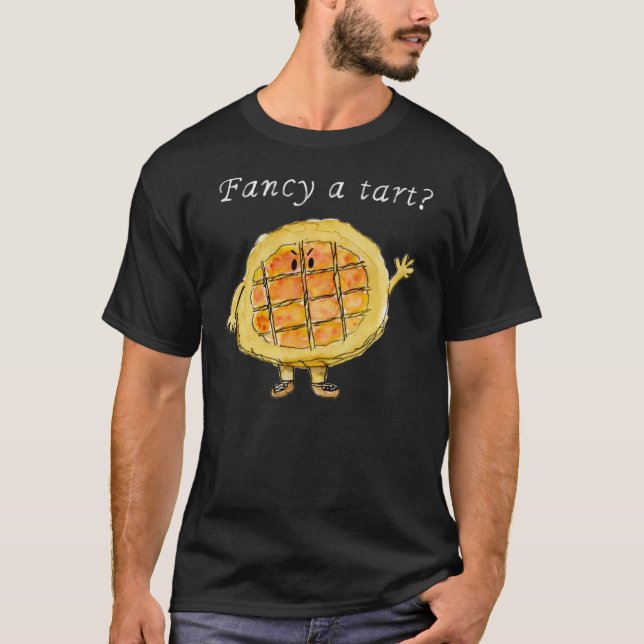 Finare a Tart Funny Treacle Tart Quirky Cake Art T-shirt (Framsida)