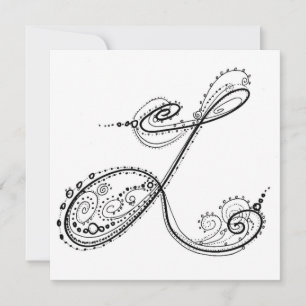 Finare Alphabet™ av Artist Kathi Quinn Brev L