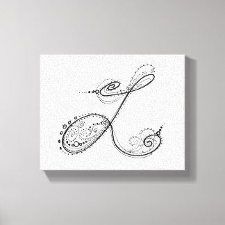 Finare Alphabet Brev L Canvastryck