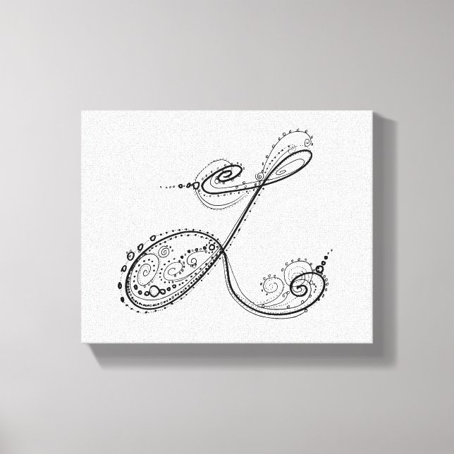 Finare Alphabet Brev L Canvastryck (Framsida)