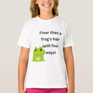 Finare än ett grodhår spaltat fyra vägar söderut t shirt