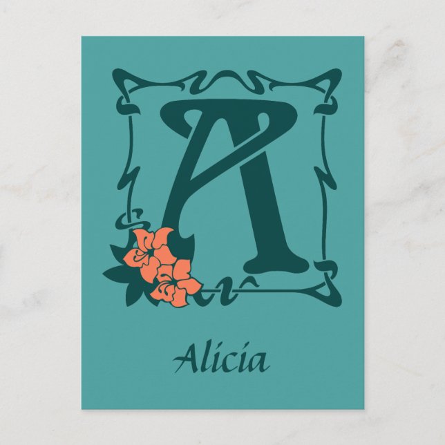 FINARE ART NOUVEAU BREV A VYKORT (Framsida)