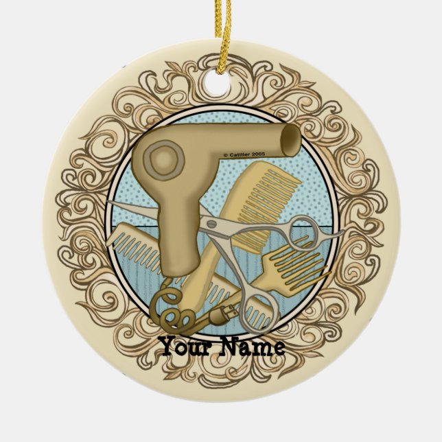 Finare Beautician Julgransprydnad Keramik (Framsidan)