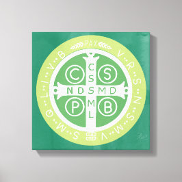 Finare Benedicine Kor nr 2 Grönt Canvastryck