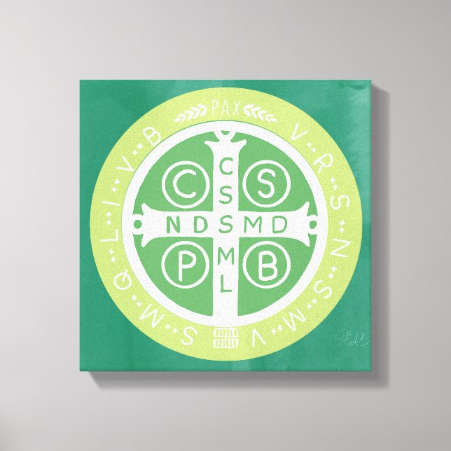 Finare Benedicine Kor nr 2 Grönt Canvastryck (Framsida)