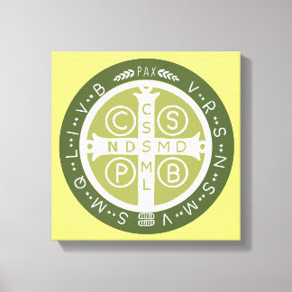 Finare Benedicine Kor nr 3 Grönt Canvastryck