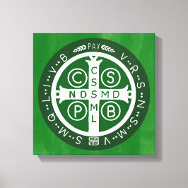 Finare Benedicine Kor nr 4 Grönt Canvastryck