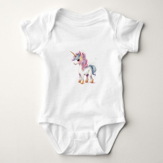 Finare Beval Unicorn, Girl Gift T Shirt (Framsida)