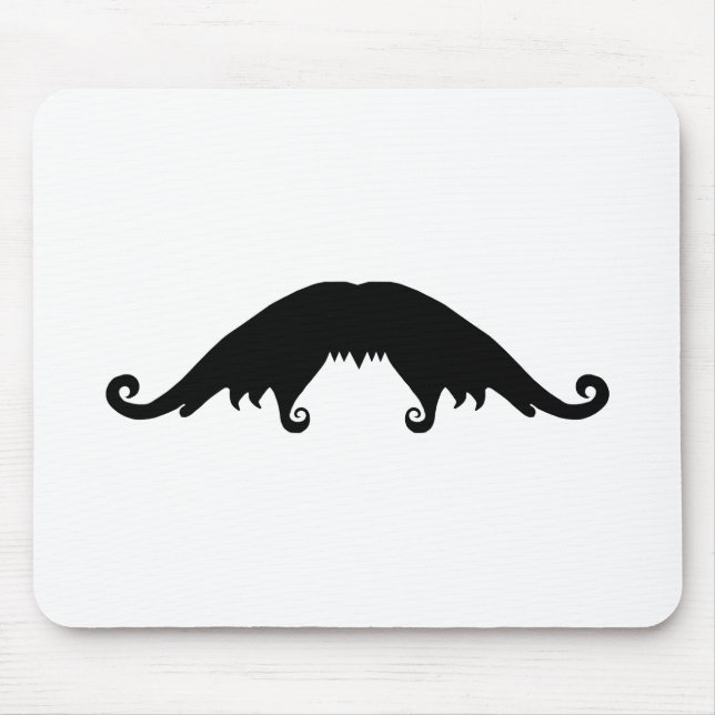 Finare Black Mustache Mouse Pad Musmatta (Framsidan)