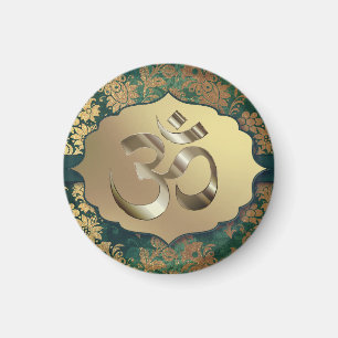 Finare Blommigt Guld Om om   Magnet
