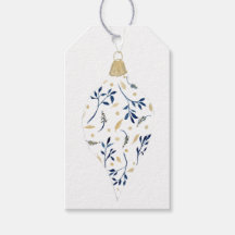 Finare Blue och Guld Ornament