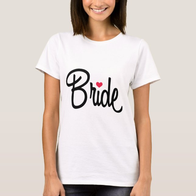 Finare Bride Bröllopsfest T-shirt (Framsida)
