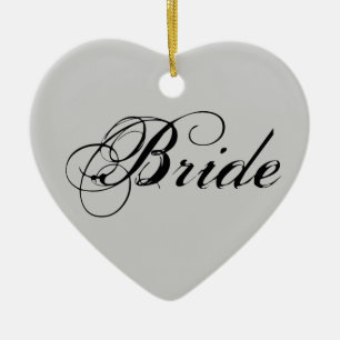 Finare Bride on Grått Julgransprydnad Keramik