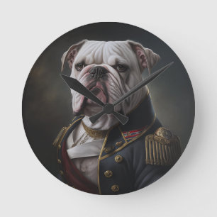 Finare Bulldog Clock Rund Klocka