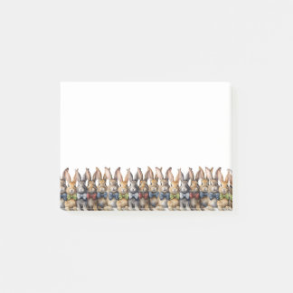 Finare Bunny Bow Tie Watercolor Post-it Block