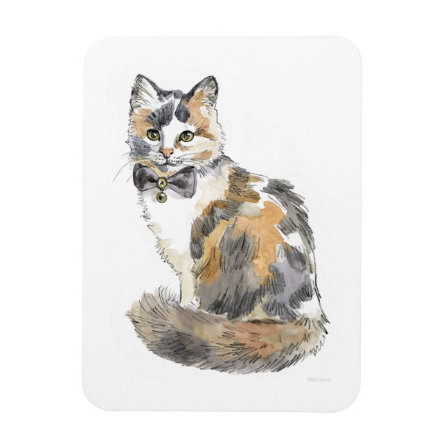 Finare Calico Cat Magnet (Vertikal)