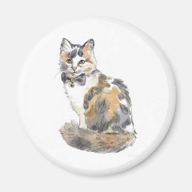Finare Calico Cat Magnet (Framsidan)