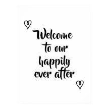 Finare Calligraphy Welcome to our Storybook Bröllo