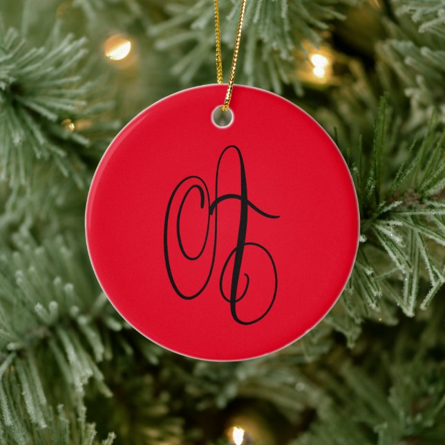 Finare Capital A Initiative Modern Calligraphy Julgransprydnad Keramik (Träd)