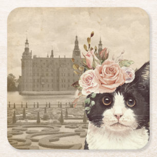 Finare Cat & Castle Underlägg Papper Kvadrat