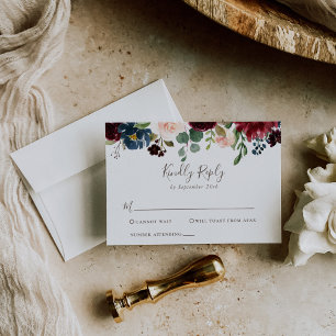 Finare Classic Flowers-Bröllop OSA Card Kort