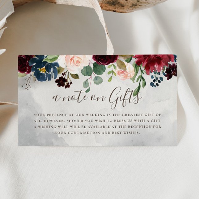 Finare Classic Ro Flowers Bröllop Wishing well Tilläggskort (Skapare uppladdad)