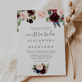 Finare Classic Ro Nuestra Boda-inbjudan Inbjudningar