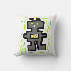 finare coola robot grått kudde