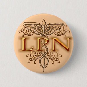 Finare Copper Caduceus LPN Nurse Knapp