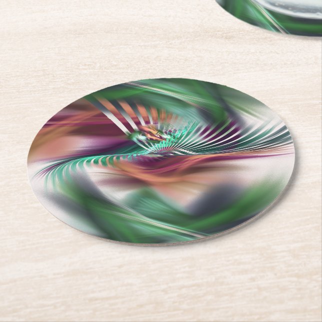 Finare Dancer Underlägg Papper Rund (Vinklad)