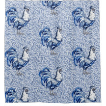 Finare Delft Blue och White Tupp Chicken