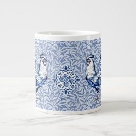 Finare Delft Blue och White Tupp Chicken Jumbo Mugg