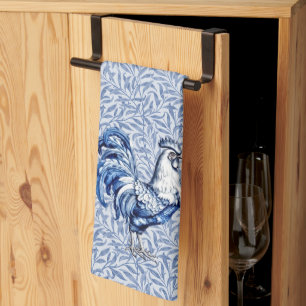 Finare Delft Blue och White Tupp Chicken Kökshandduk