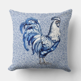 Finare Delft Blue och White Tupp Chicken Kudde