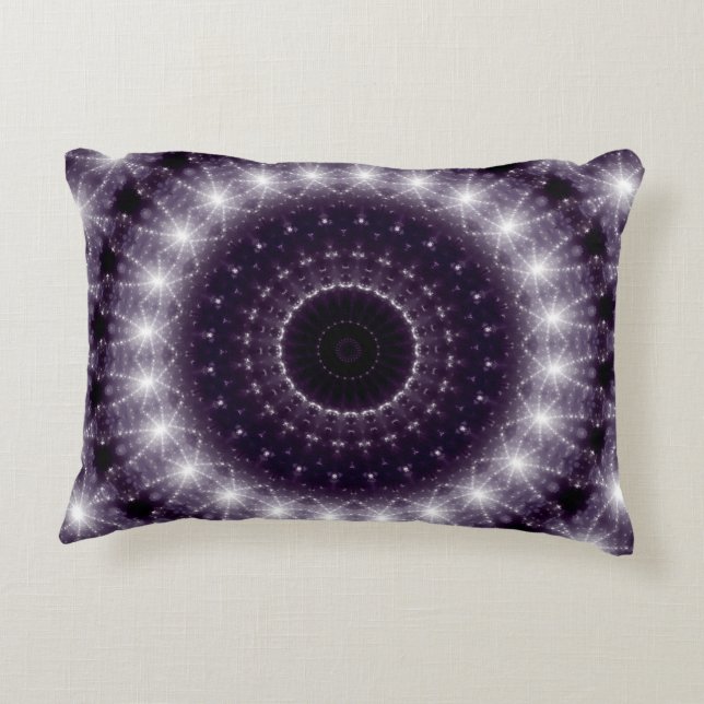 Finare Delikat Svarta och vita Snöre Mönster Prydnadskudde (Baksidan)