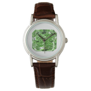 Finare Diamond Grönt Grönt Watch Armbandsur