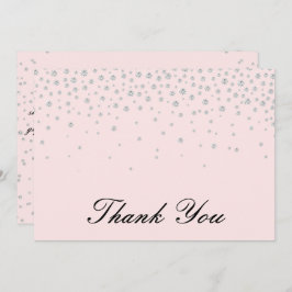 Finare Elegant Diamond Calligraphy Script Tack Kort