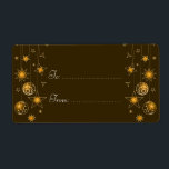 Finare Elegant Guld Gult  Dekoration jul Märkre Fraktsedel<br><div class="desc">dekorationerna vid guld gulten i Julgran vid finare elegant. Vackra märkre för jul- och presenter som kan vara personlig med din egen text. Ursprunglig design av Ruxique. Om du tycker om den här produkten kan du kolla upp hela julklappen :) Julkort Julklapp jul Mugg Juletiketter Julmagneter Julpåsar</div>
