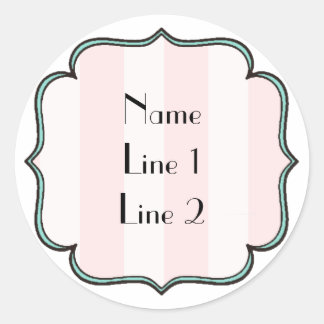 Finare-etikett Runt Klistermärke