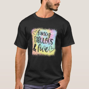 Finare Fabulous och Fem Girl Birthday Tie Dye 5t T Shirt