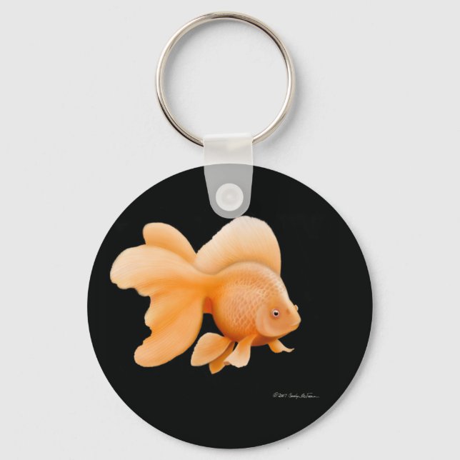 Finare Fantail Goldfish Nyckelring (Framsida)