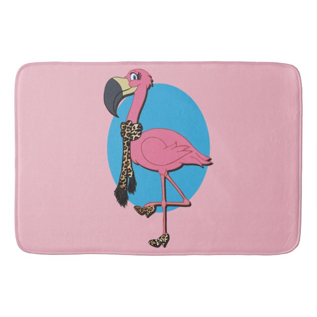 Finare Flamingo Bath Mat Badrumsmatta (Framsidan)