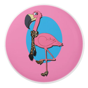 Finare Flamingo Ceramic Knob Knopp