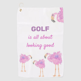 Finare Flamingo Golf Towel