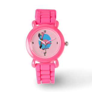 Finare Flamingo Rosa Glitter Watch Armbandsur