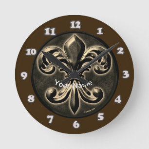 Finare Fleur De Lis Clock Rund Klocka
