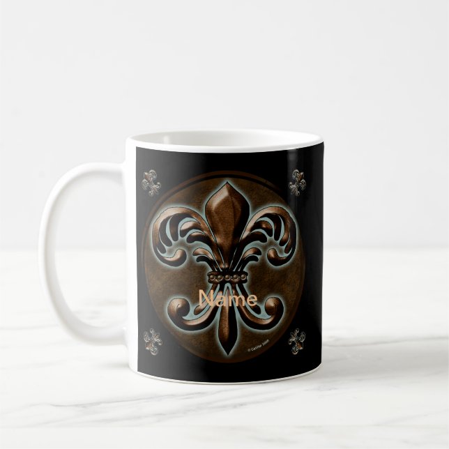 Finare Fleur De Lis Kaffemugg (Vänster)