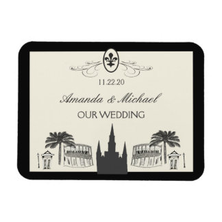 Finare Fleur de Lis New Orleans Scene Magnet