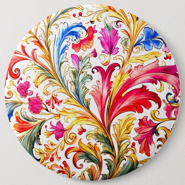 Finare Florentine Design Watercolor Löv Knapp (Framsida)