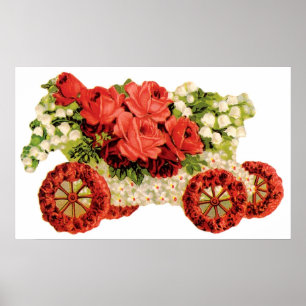 Finare Flower Cart Poster